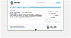 Desktop Screenshot of geeksdesk.com